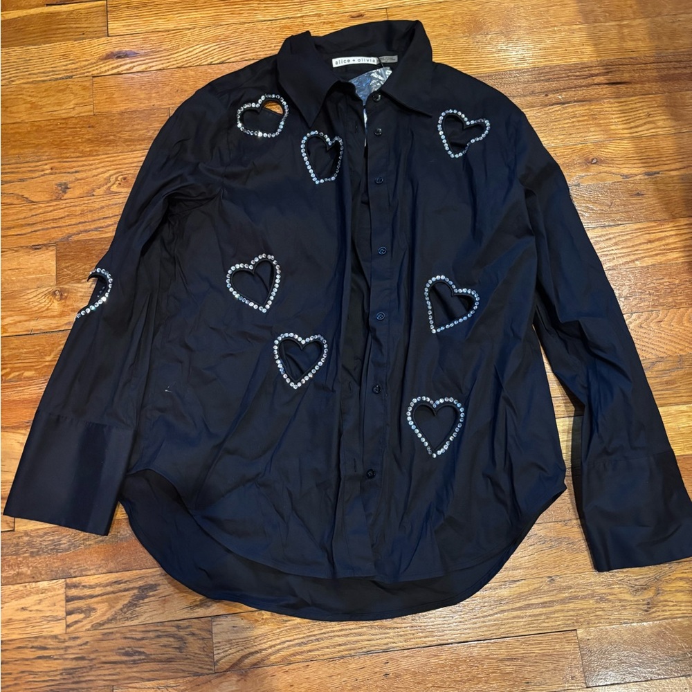 Alice + Olivia Black Shirt